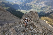  en montant l'arête nord est du Garabru