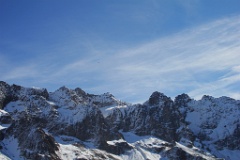  Le haut du Glacier Courbe prend le soleil, encadré par la pointe Buisson et la pointe Henriette