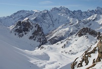  déja bien avancé vue sur l'Aiguillette du Lauzet