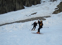  puis à ski sur grumeaux durs...