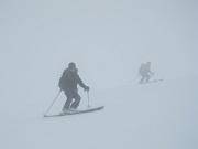  descente de l'invernet dans un nuage