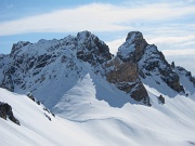  Col du Vallon ; avant de descendre on rejoint la crête du Rocher Blanc