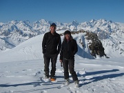  au sommet devant les Ecrins