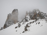  départ du refuge du Thabor dans le brouillard