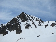  Aiguille Noire ; on descend le petit couloir à droite en neige très molle!