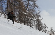  on retrouve des pentes plus skiantes