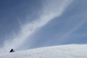  on arrive au sommet avec un vent glacial