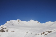  arrivée au col ; Venasque et Soleil Boeuf bien enneigés