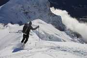  Laurent attaque sur la crête de Soleil Boeuf
