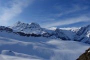  Pointe du Rocher Blanc, pointe des Mines et le glacier des Balmes
