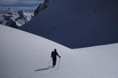 descente coté nord encore poudreux
