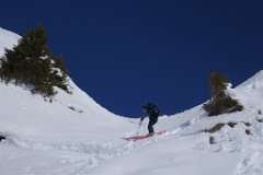  Descente du Golachon, avec franchissement de fissures ...