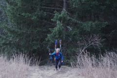  La forêt est raide, et complètement dénneigée