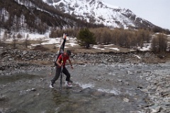  traversée du Rif de l Aigue pour rejoindre la route du col de l'Agnel
