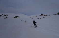  pas si mal la descente ; ça commence juste à décailler un peu !