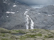   le recul glaciaire du glacier de l'Adamello