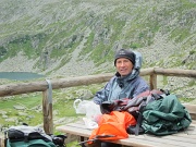  temps variable ; pause sur la terrasse du refuge