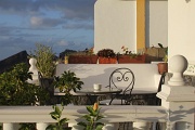  la terrasse de notre second gite à Alojera